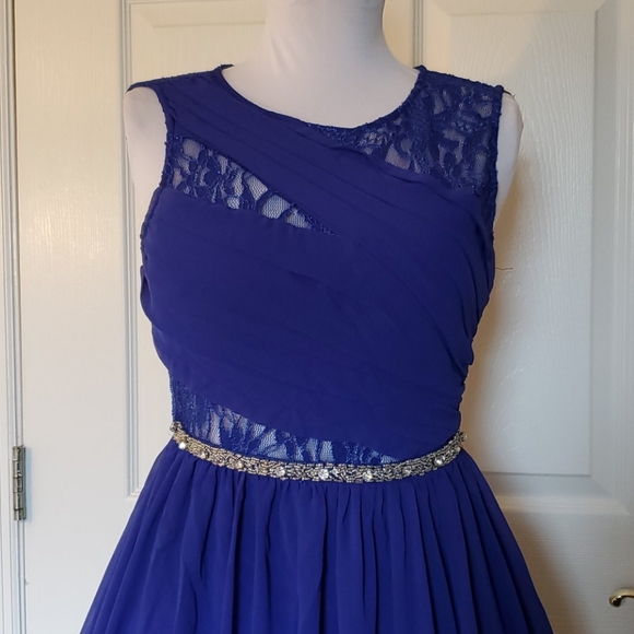 Royal Blue Party Dress by Deb - Size 5 - Picture 2 of 15